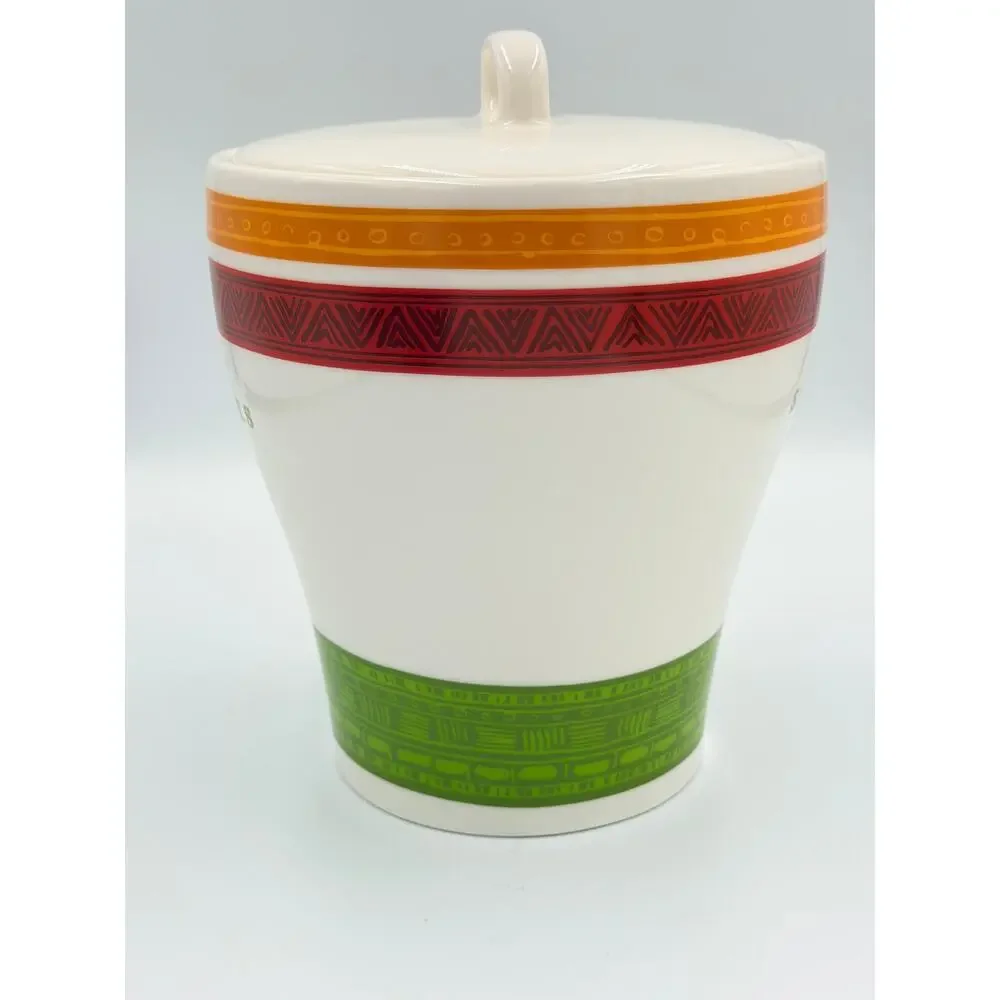 Starbucks Advertising Jar Coffee Bean Tea Holder Ceramic 2005 Canister